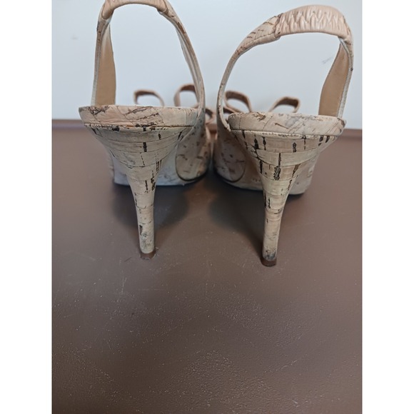 Kate Spade Womens All Natural Cork Bow Heels Shoes Size 6 - Picture 4 of 5
